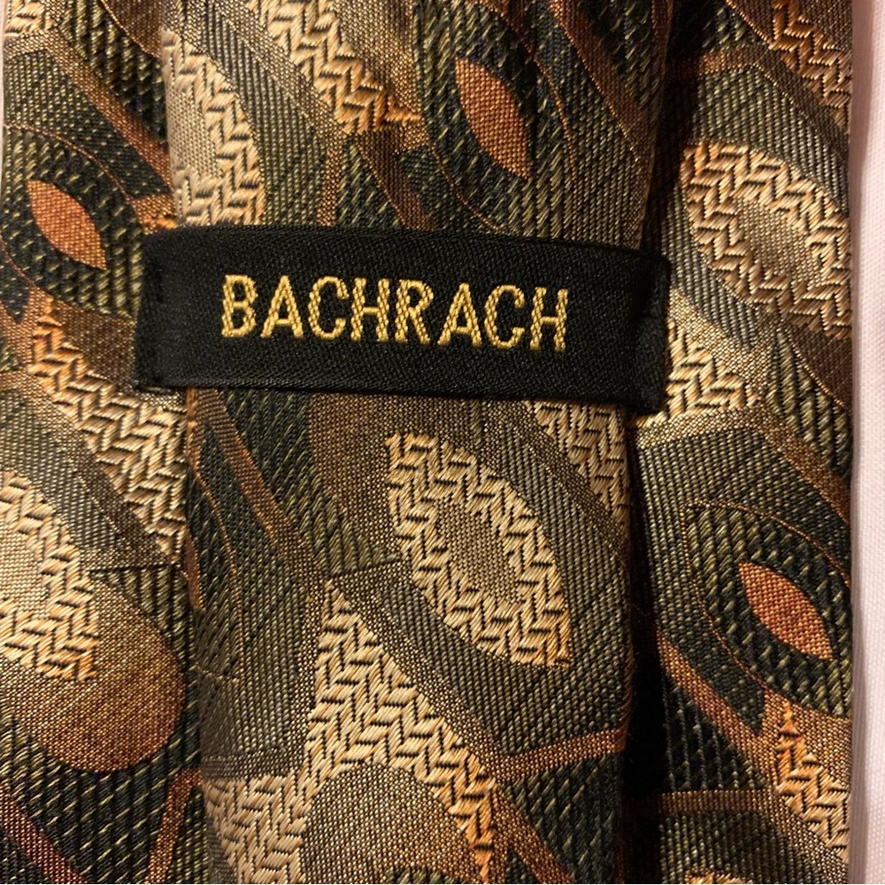 Bachrach Men's Necktie In Geo Pattern Multi-Color - image 5